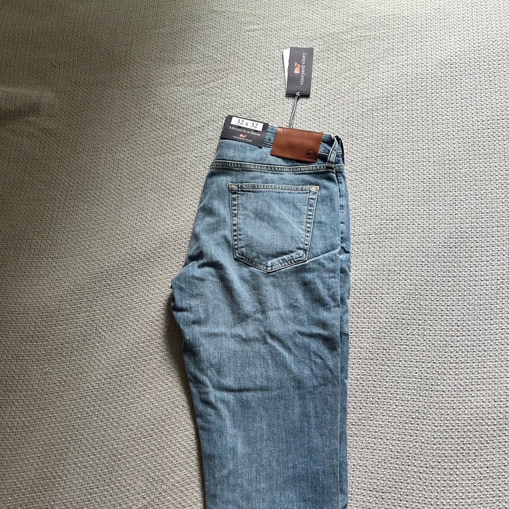 NWT Boys 32x32 Vineyard Vines Blue Slim Jeans Style